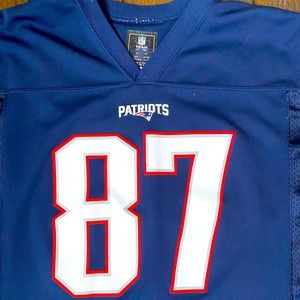 Patriots jersey size youth Lg